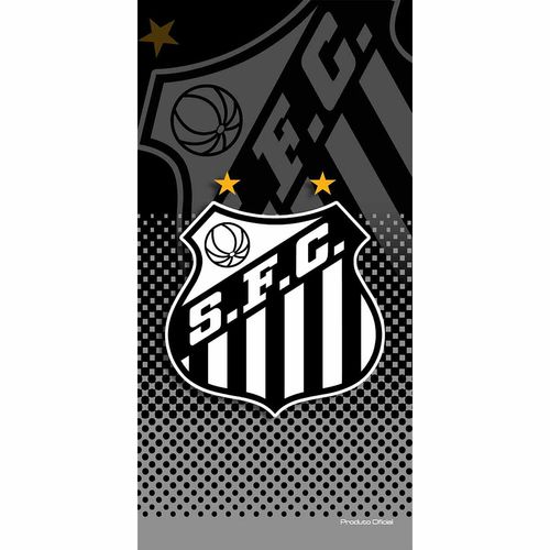 Toalha de Banho Futebol Estampada Santos Buettner
