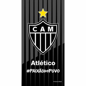 Toalha de Banho de Times de Futebol Aveludada Estampada 70cm x 1,40m Buettner Licenciada Brasão Atlético Mineiro 2019