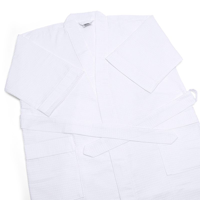 roupao-unissex-com-manga-tres-quartos-em-tecido-pique-buettner-liso-cor-branco-detalhe
