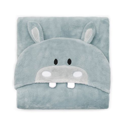 Manta Infantil Microfibra 90cm x 90cm com Capuz Buettner Bichinhos