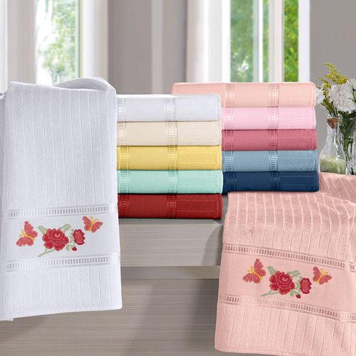 Toalha Social 30cm x 45cm para Bordar Caprice Luxo Buettner