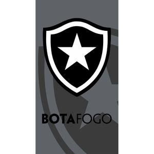 Toalha de Banho de Times de Futebol Felpuda Estampada 70cm x 1,40m Buettner Licenciada Brasão Botafogo 2020