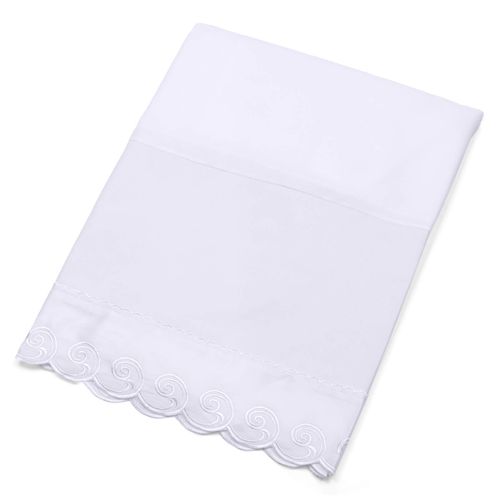 Saia para Cama Box Solteiro Percal 180 fios Buettner Renda Arabesco