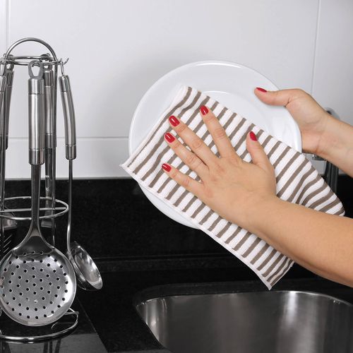 Kit 3 Panos Multiuso para Limpeza 25cm x 25cm em Microfibra Buettner Cooking