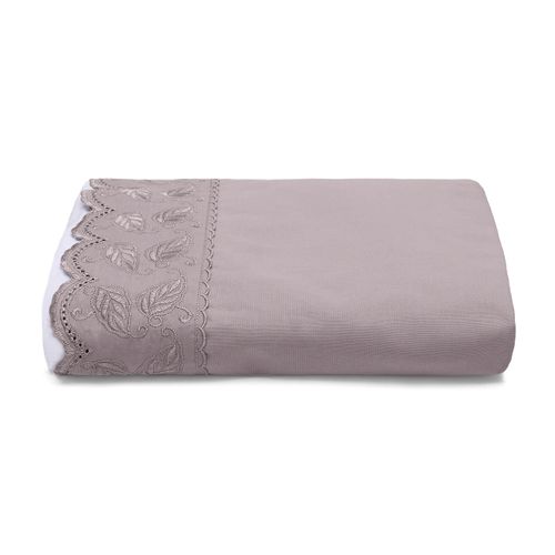Saia para Cama Box Solteiro King Percal 180 fios Buettner Renda Maísa