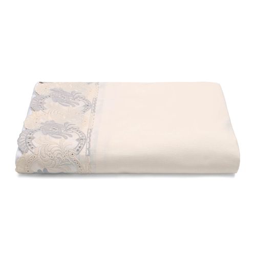 Saia para Cama Box Solteiro Percal 180 fios Buettner Renda Nancy