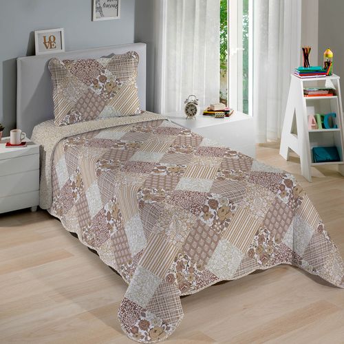 Colcha com Porta Travesseiro Matelassê Renove Essency Buettner