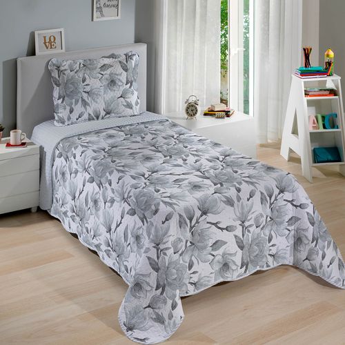 Colcha com Porta Travesseiro Matelassê Renove Roberta Buettner