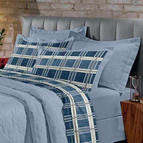 Jogo de Cama 200 Fios Reffinata Estampado Fortunatta Buettner