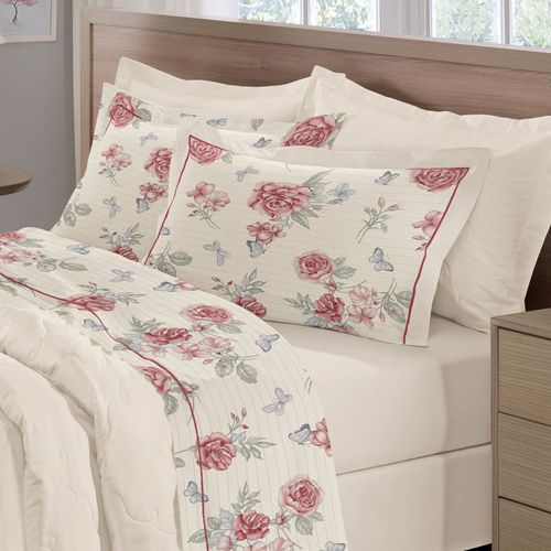 Jogo de Cama 200 Fios Reffinata Estampado Angel Buettner