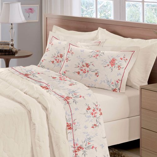 Jogo de Cama 200 Fios Reffinata Estampado Mandy Buettner