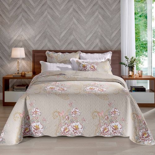 Colcha com Porta Travesseiro Matelassê Renove Regina Buettner