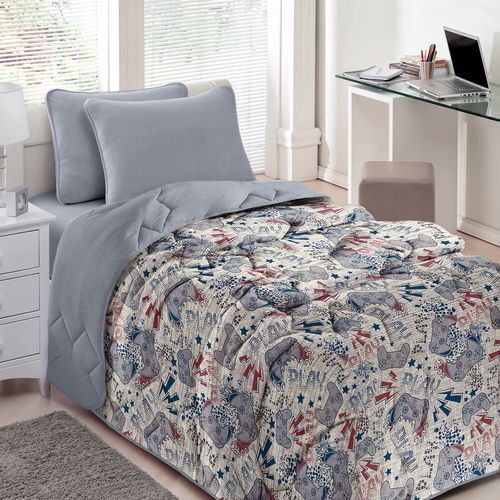 Edredom Malha Basic Estampado Infantil Play Buettner