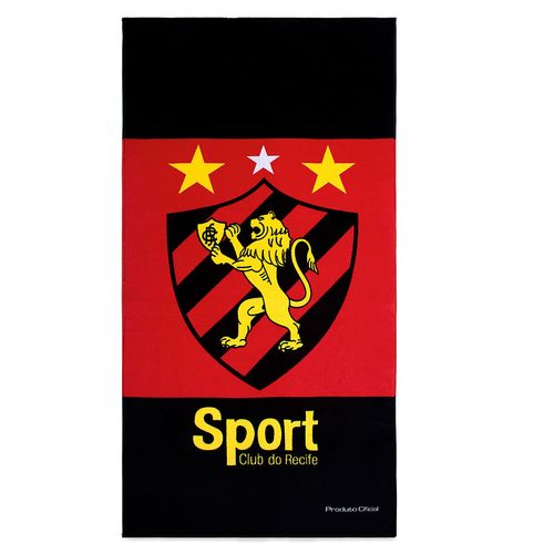 Toalha de Banho Futebol Estampada Sport Recife Buettner