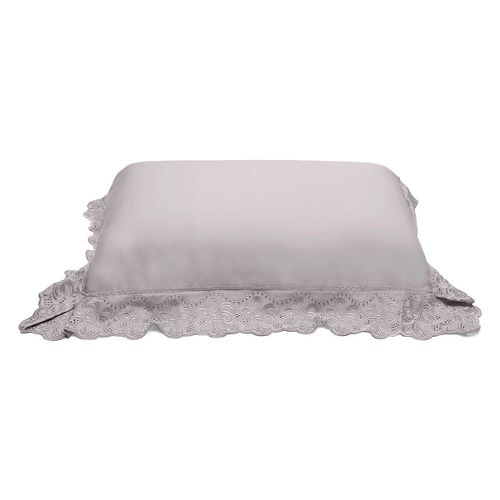 Fronha Avulsa 300 Fios Cristal Renda Fiori Buettner