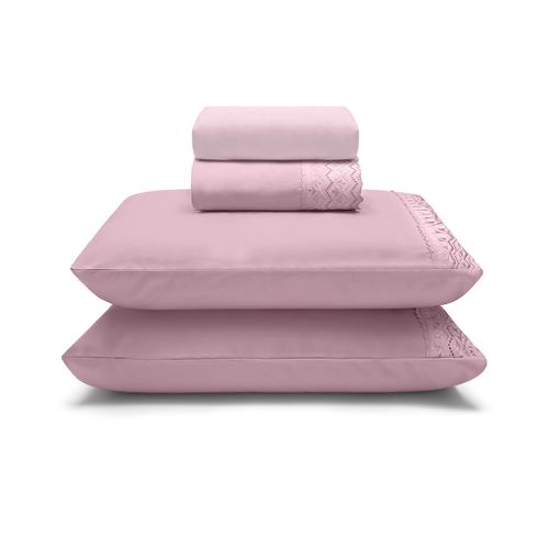 Jogo de Cama Microfibra Sonata Renda Elvis Buettner