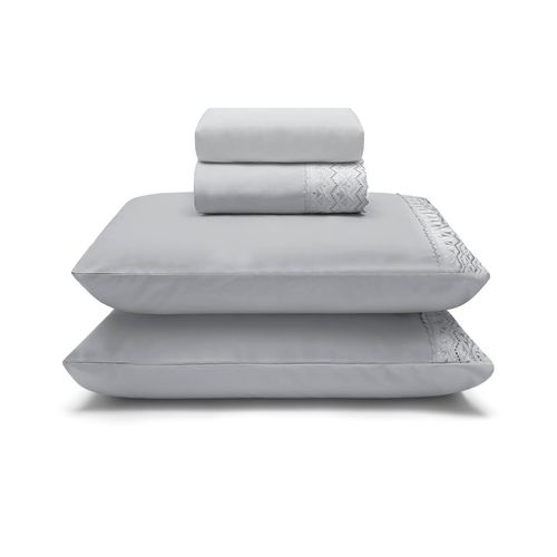 Jogo de Cama Microfibra Sonata Renda Elvis Buettner