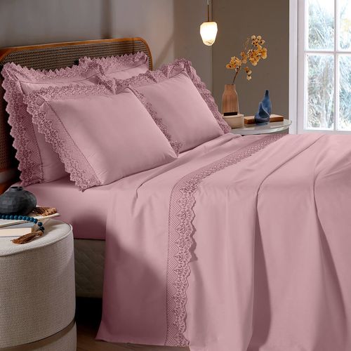Jogo de Cama 200 Fios Melody Renda Gerusa Buettner