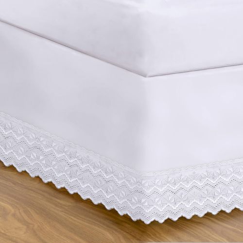 Saia para Cama Box Microfibra Sonata Renda Elvis Buettner