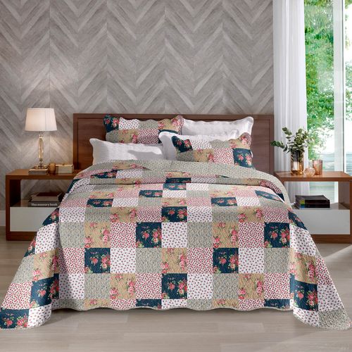 Colcha com Porta Travesseiro Matelassê Renove Ivone Buettner