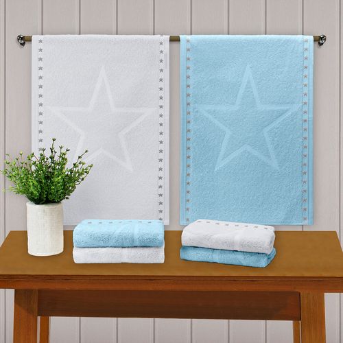 Toalha Social 33cm x 50cm Presente Carisma Estrela Buettner