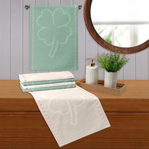Toalha Social 33cm x 50cm Presente Carisma Trevo Buettner
