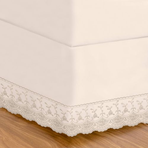 Saia para Cama Box 180 Fios Melody Renda Marion Buettner