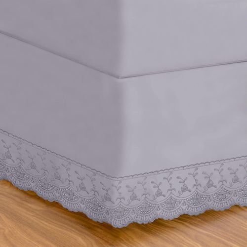 Saia para Cama Box 180 Fios Melody Renda Marion Buettner