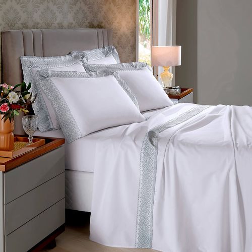 Jogo de Cama 200 Fios Melody Renda Nice Buettner