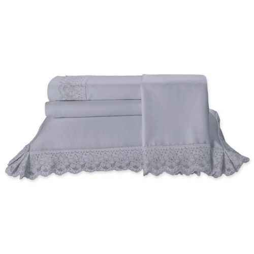 Jogo de Cama 300 Fios Cristal Renda Sahar Buettner