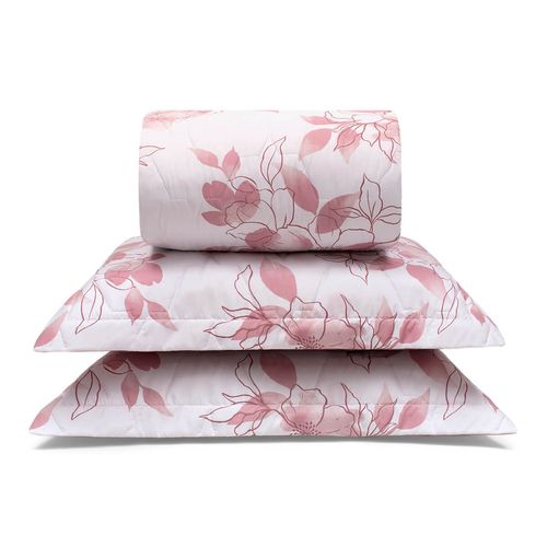 Kit Cobre Leito Microfibra Sonata Estampado Mírtia Buettner