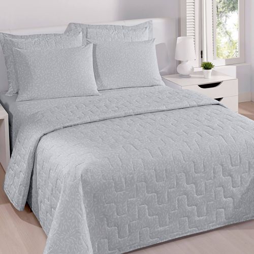 Kit Cobre Leito Microfibra Sonata Damask Foliage Buettner