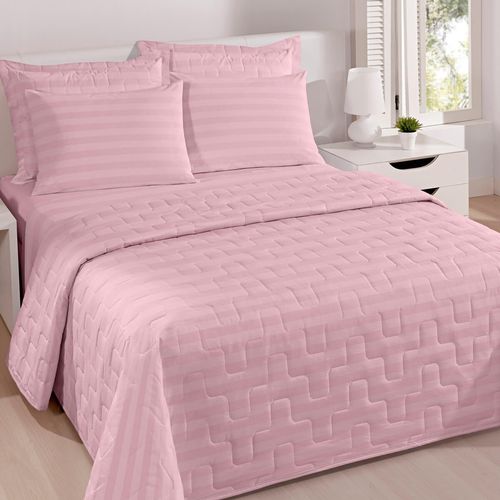 Jogo de Cama Microfibra Sonata Damask Stripes Buettner