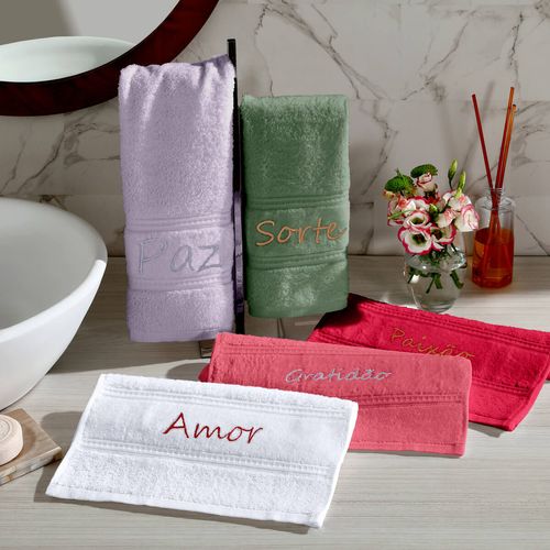 Toalha Social 30cm x 50cm Presente Mensagem Buettner