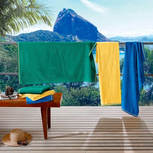 Toalha de Praia 70cm x 1,40m Turismo Jacquard Pão de Açúcar Buettner