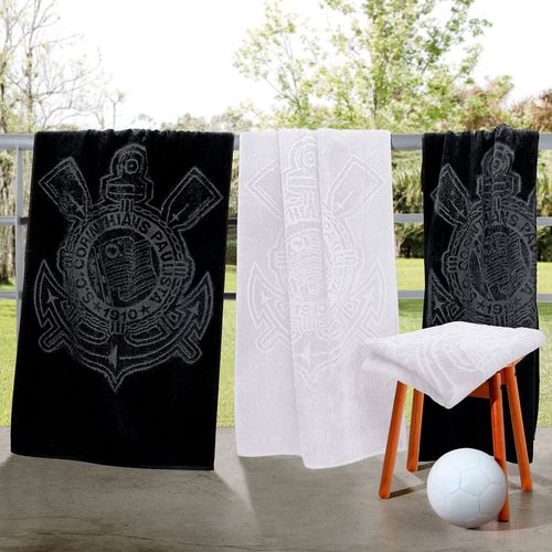 Toalha de Banho Futebol Jacquard Corinthians Buettner