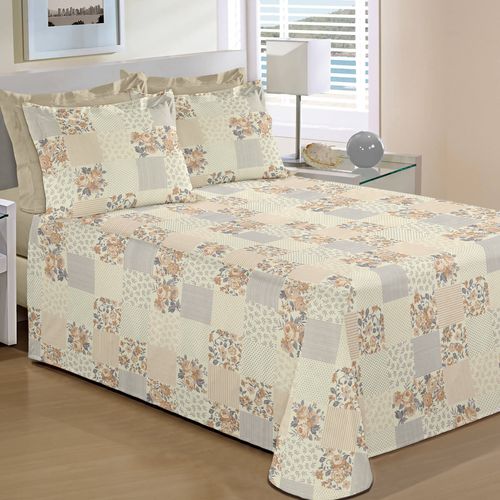Jogo de Cama 150 Fios Casual Estampado Blanche Buettner