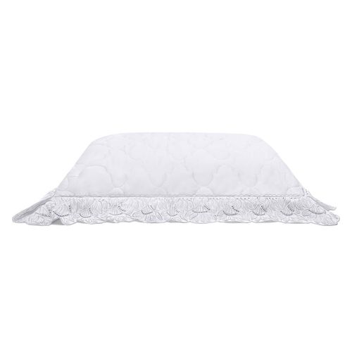 Porta Travesseiro Avulso 300 Fios Cristal Renda Paola Buettner