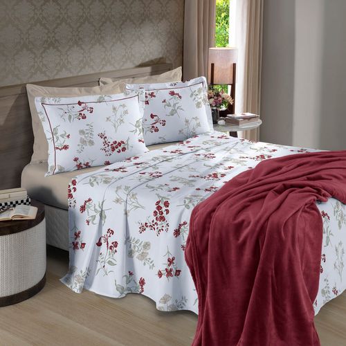 Jogo de Cama 180 Fios Reflete Estampado Carmen Buettner