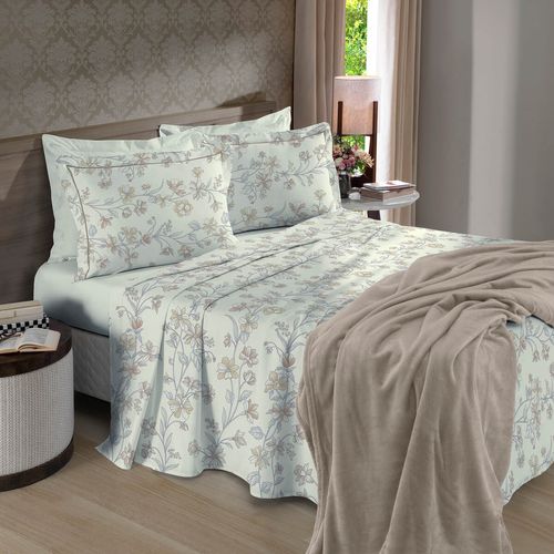 Jogo de Cama 180 Fios Reflete Estampado Trudy Buettner