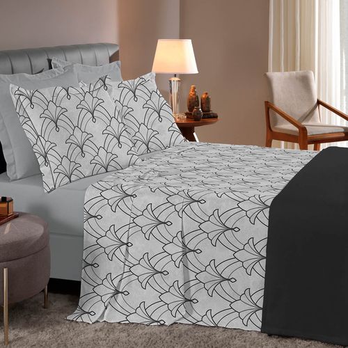 Jogo de Cama 180 Fios Reflete Estampado Unique Buettner