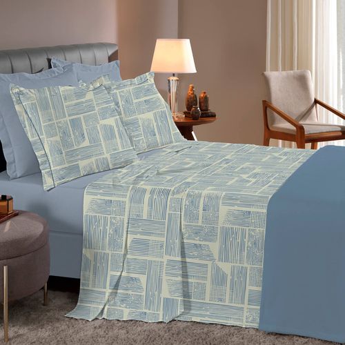 Jogo de Cama 180 Fios Reflete Estampado Roland Buettner
