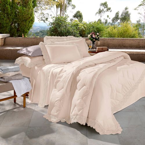 Jogo de Cama 300 Fios Cristal Renda Paola Buettner