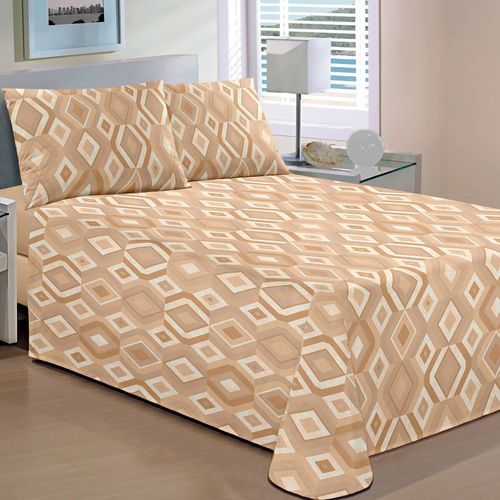 Jogo de Cama Malha Basic Estampado Silver Buettner