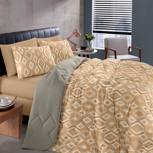 Edredom Malha Basic Estampado Silver Buettner