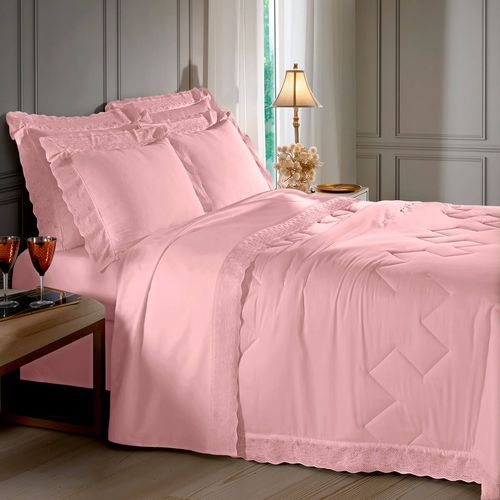 Edredom 300 Fios Cristal Renda Luisa Buettner