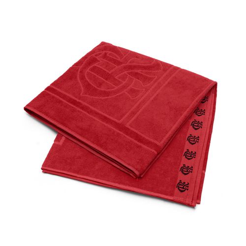 Toalha de Banho Barra Bordada Futebol Jacquard Flamengo Buettner