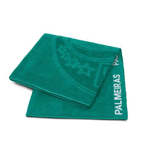 Toalha de Banho Barra Bordada Futebol Jacquard Palmeiras Buettner