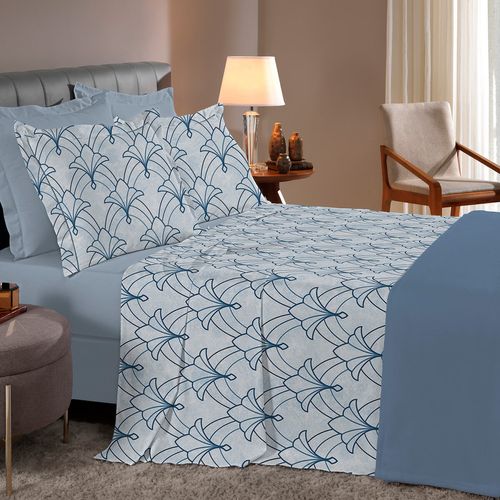 Jogo de Cama 180 Fios Reflete Estampado Unique Buettner