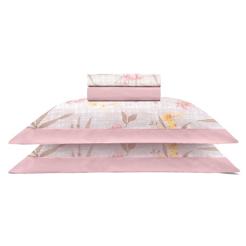 Jogo de Cama 230 Fios Reffinata Estampado Augusta Buettner